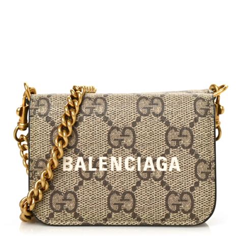 gucci balenciaga chain wallet